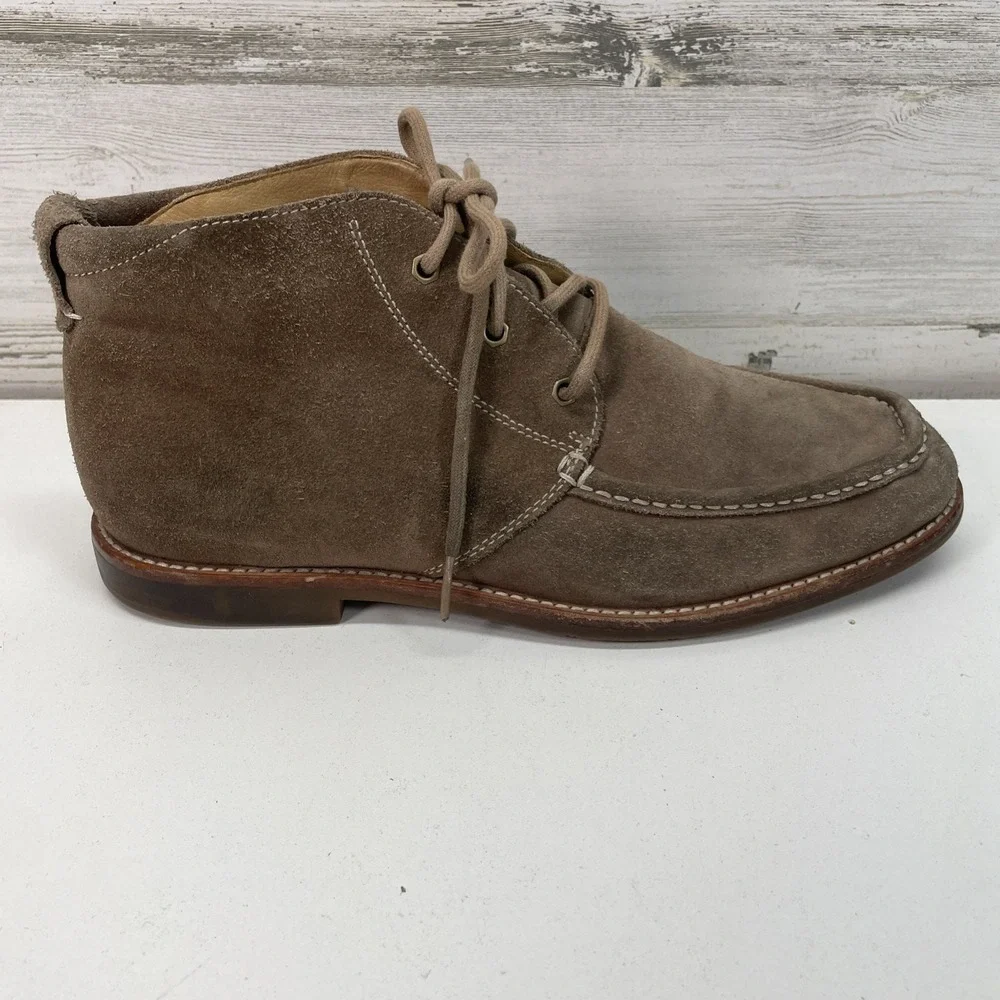 UGG Boots Via Lungarno Mens 9.5 Moc Toe Ankle Chukka 1000715 Brown Suede Lace Up